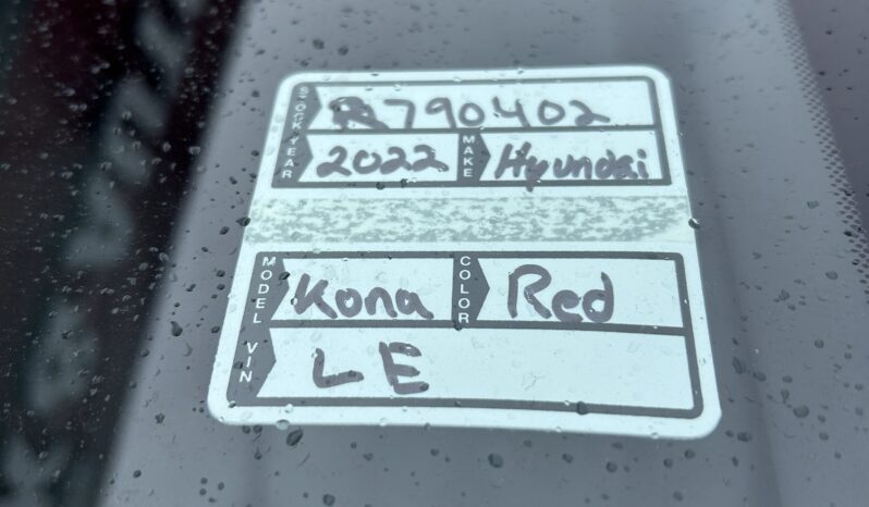 
2022 HYUNDAI KONA LE full									