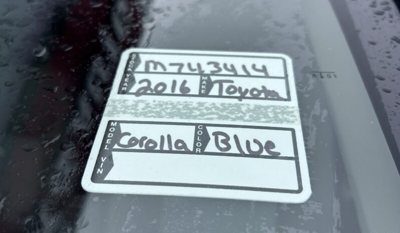 
2016 TOYOTA COROLLA L full									